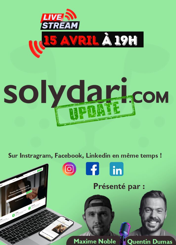 Live Solydari.com mise à jour V2 version 2