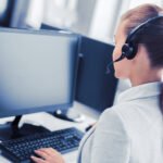 female helpline operator