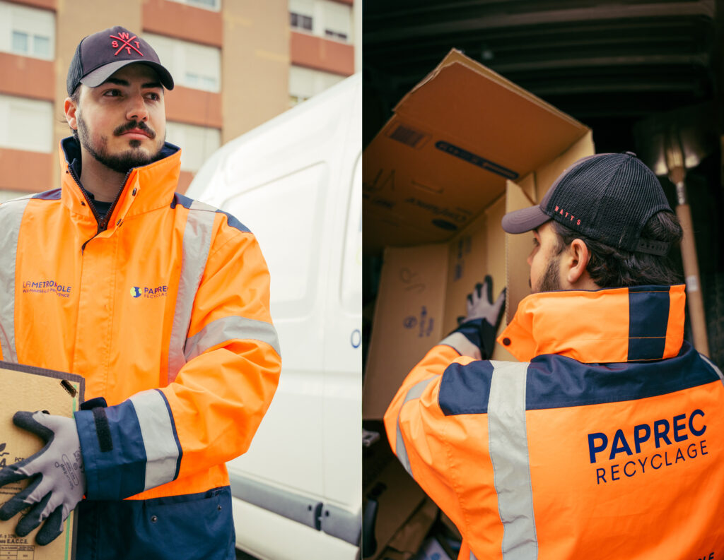 collaborateur en action sur site industriel