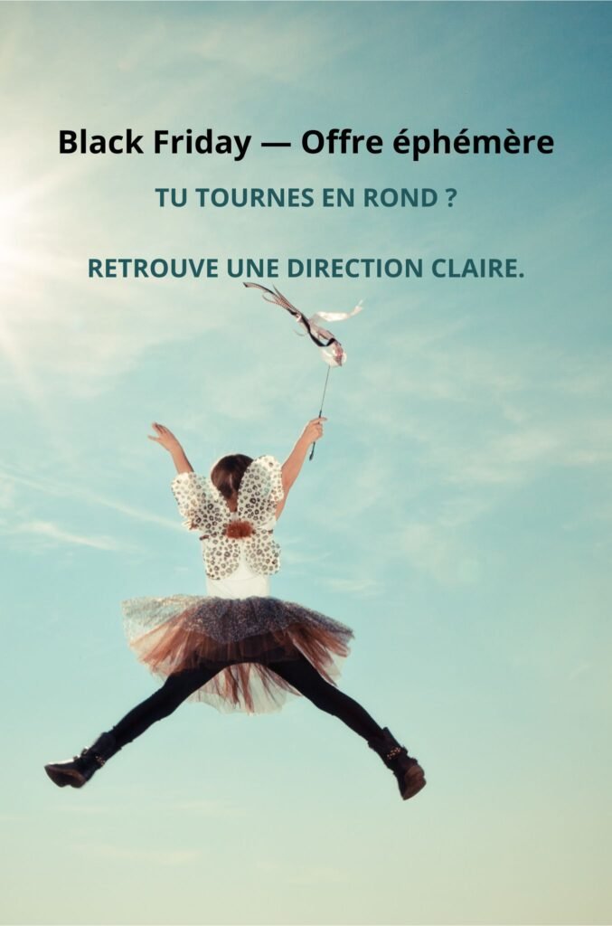 ✨ “tu tournes en rond retrouve une direction claire. black friday — offre éphémère.” ✨