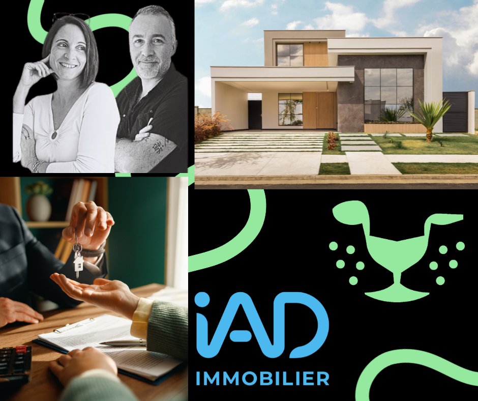 Agnès Puydarrieux et Laurent Mas, coprésidents du pôle Solydari Tarbes et conseillers immobiliers IAD France
