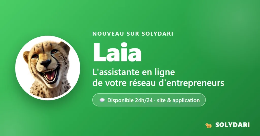 Laia, l'assistante en ligne de Solydari, disponible sur le site et l'application mobile