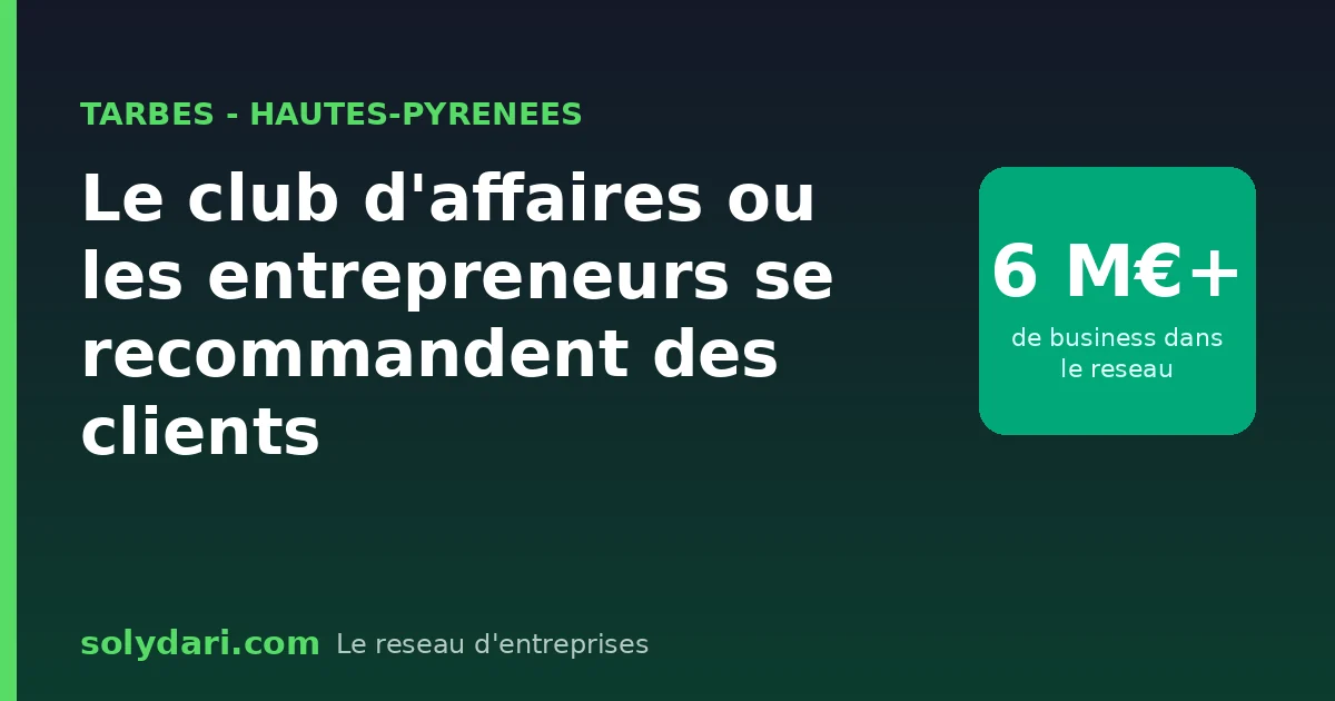 Le pole Solydari de Tarbes reunit les entrepreneurs des Hautes-Pyrenees