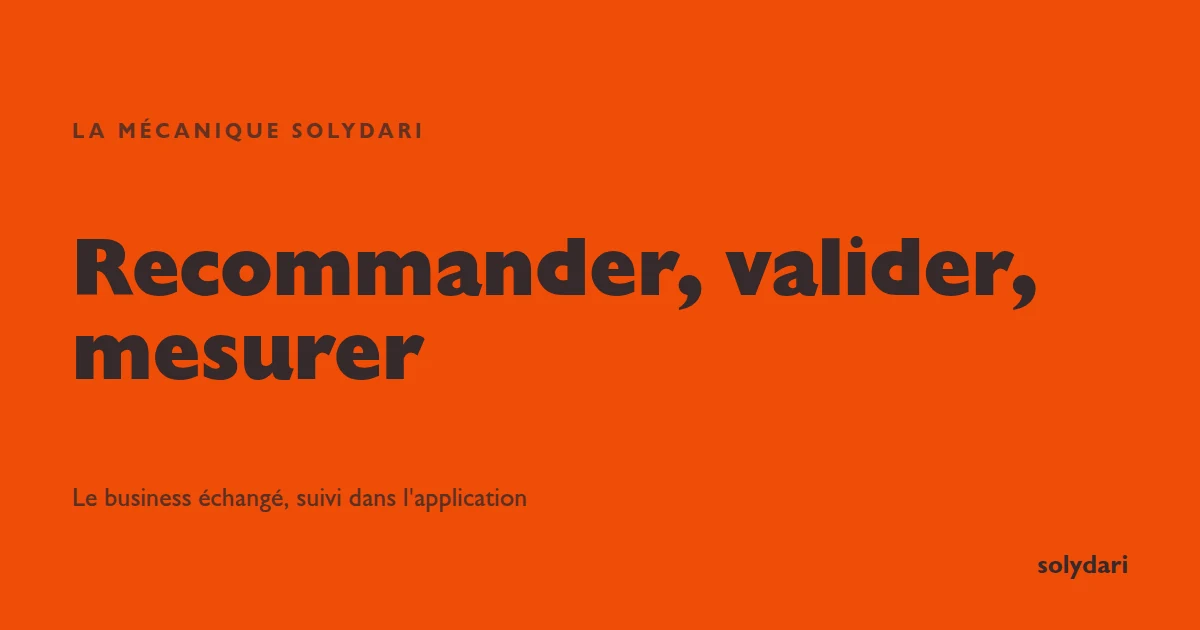 Recommander, valider, mesurer : la mécanique du pôle Solydari d'Aix suivie dans l'application