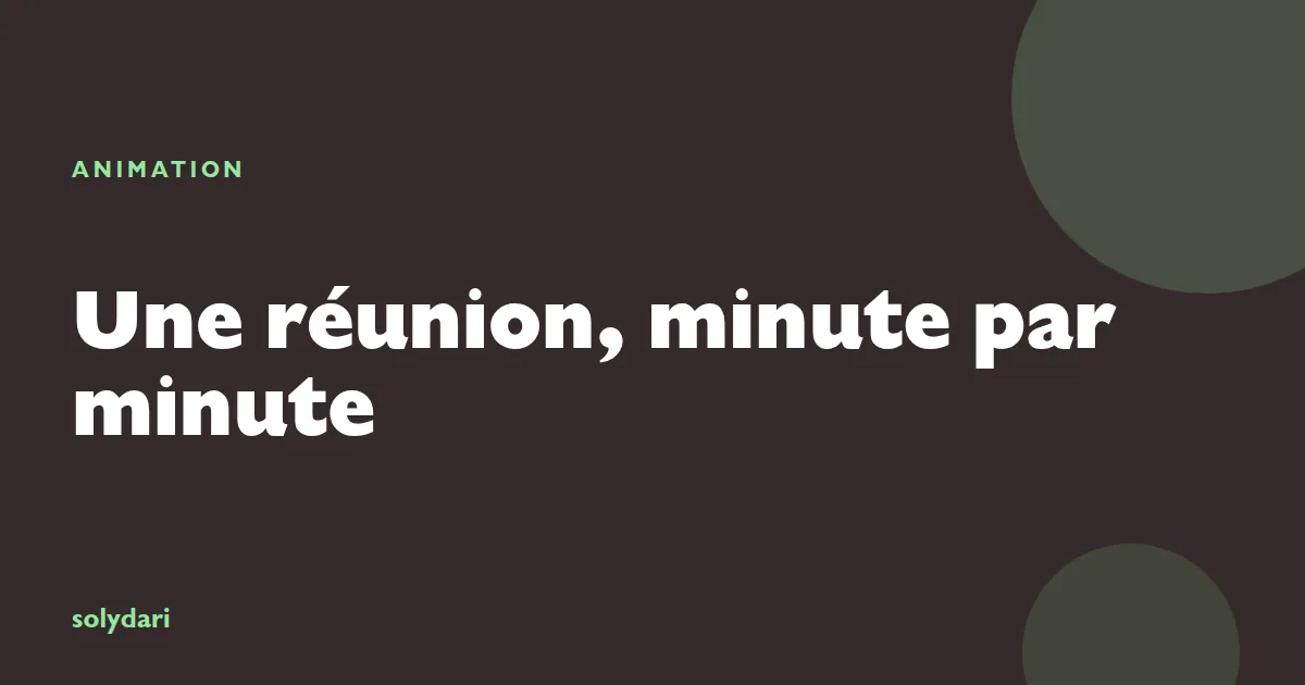 Le déroulé d'une réunion de club d'affaires animée par un président de pôle