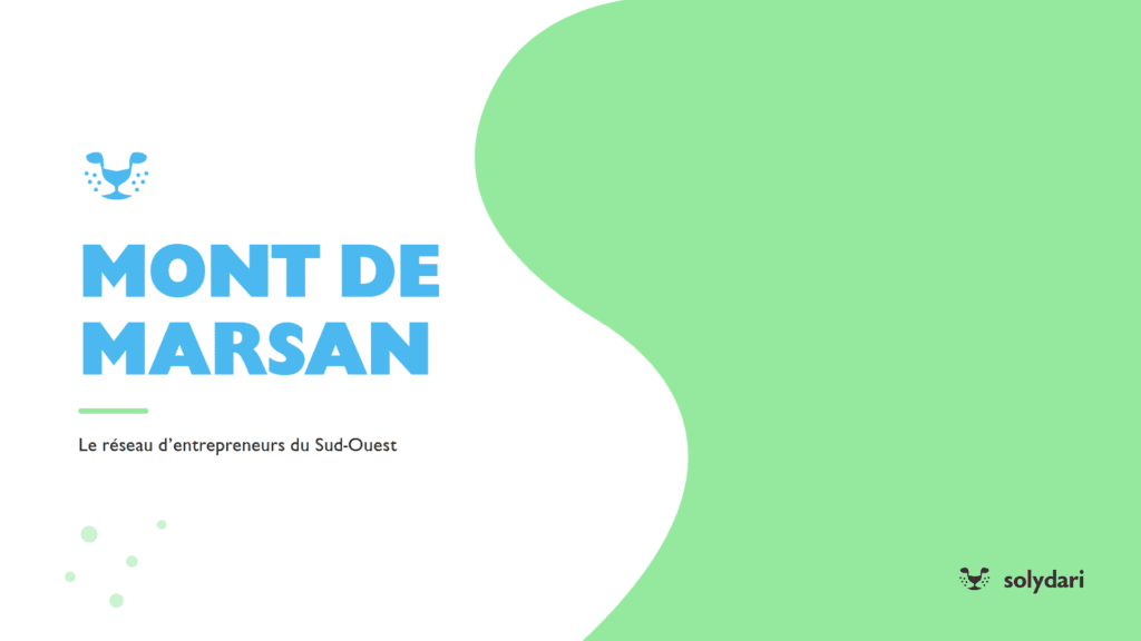 Bandeau du pôle Solydari de Mont de Marsan, réseau d'entrepreneurs du Sud-Ouest