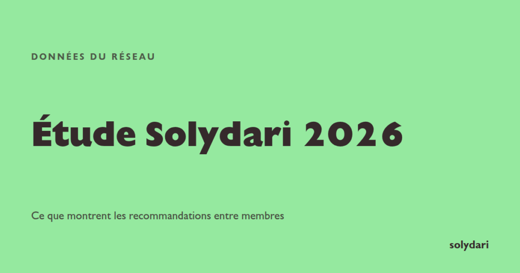 Étude Solydari 2026 sur les recommandations d'affaires entre membres